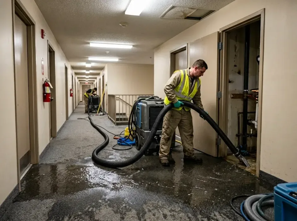 multi-unit-apartment-hallway-f-005 — frequently asked questions, Emergency Burst Pipe Water Extraction & Removal in Southwoo…